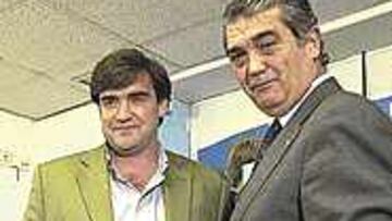 <B>PRESENTACIÓN</B> Marcos Alonso se hizo cargo ayer del Zaragoza de la mano de Alfonso Solans.