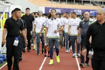 Entrenamiento en Guangzhou. Cristiano Ronaldo.