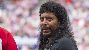 Higuita con el combinado 