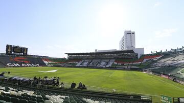  General View Stadium during the game Leon FC (MEX) vs Los Angeles FC (USA), corresponding first leg match of the Great Final 2023 Scotiabank Concacaf Champions League, at Nou Camp Leon Stadium, on May 31, 2023.

<br><br>

Vista General del Estadio durante el partido Leon FC (MEX) vs Los Angeles FC (USA), correspondiente al partido de Ida de la Gran Final de la Liga de Campeones Scotiabank Concacaf 2023, en el Estadio Nou Camp Leon, el 31 de Mayo de 2023.