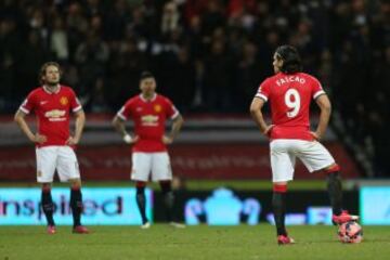 Falcao con el Manchester United.