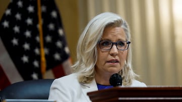 Vice Chairwoman Rep. Liz Cheney speaks during a public hearing of the House Select Committee to investigate the January 6 Attack on the Capitol.