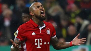 La gran opción de gol que tuvo Vidal ante Borussia Dortmund