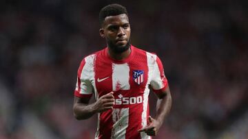 Lemar, en un encuentro con el Atlético