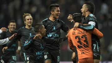 Foto de acción durante el partido Monterrey vs Querétaro, correspondiente al partido de los Octavos de final de La Copa MX Torneo Clausura 2018 en el Estadio BBVA Bancomer, en la foto: Camilo Sanvezzo de Querétaro.
07/03/2018/MEXSPORT/Jorge Martinez.