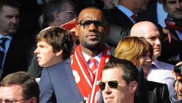 LeBron James, en Anfield en 2011.