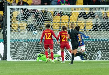 Mina Tanaka, delantera que entr en el segundo tiempo, anot el gol que puso el definitivo 4-0