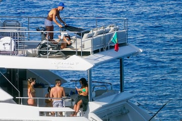 Cristiano Ronaldo y Georgina Rodríguez disfrutaron en las Islas Baleares de sus vacaciones.