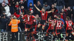 Bournemouth stun Liverpool, Everton hold Manchester United