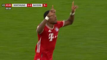 Alaba y su golazo 'maradoniano' frente al Borussia Dortmund