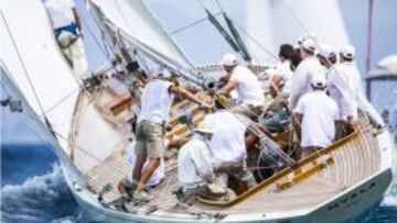 Regata Puig del Mundial 12mRI celebrada en Barcelona en la jornada de hoy.