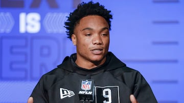 D*Eriq King, egresado de Miami, en el NFL Combine