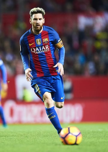 Lionel Messi of FC Barcelona