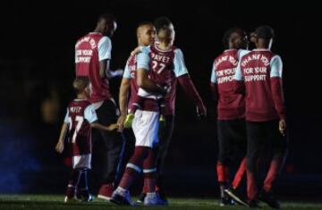 West Ham celebrations after the last game at the Boleyn Ground