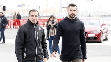 13/02/18 ENTREGA DE COCHES ALFA ROMEO A JUGADORES DEL ATLETICO DE MADRID COMO LUCAS VRSALJKO CARRASCO Y MOYA CON ENRIQUE CEREZO Y MARC GENE