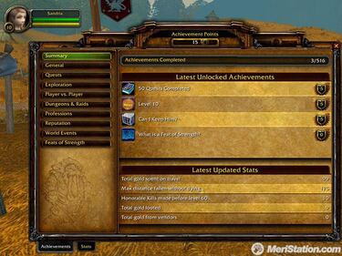 World of Warcraft tendrá logros