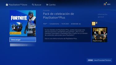 Fortnite: ya disponible el pack de celebración de PlayStation Plus abril 2020