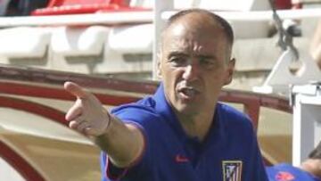 <b>CANDIDATO. </b>Pantic, en el banquillo del Atlético B.