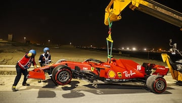 Sanción de tres puestos para Leclerc tras su accidente