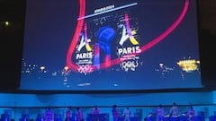 The Arc de Triomphe during Paris&#039; bid presentation. 