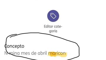 Un panadero paga a un empleado con el concepto “nómina abril maricón” y da una justificación