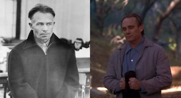 Ed Gein ‘insipiró’ los personajes de películas tan famosas como Psicosis o La matanza de Texas. Y es que su historia criminal es una de las peores de EE.UU. En 1957, tras ser sospechoso de la desaparición de la dueña de la ferretería local, la policía no podía dar crédito al encontrar en la casa de 'El carnicero de Plainfield' no sólo el cuerpo de la dependienta, sino además numerosos objetos decorados o hechos con partes humanas como cuencos de cráneos o sillas tapizadas de piel humana. Steve Railsback lo interpretó en el año 2000 en la película Ed Gein.