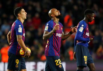 Arturo Vidal celebrando el gol 5-1