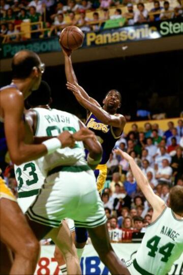 Final 1987, Los Angeles Lakers vs Boston Celtics (4-2). 
Magic Johnson. 