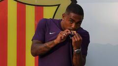 Malcom, presentado como nuevo jugador del Barcelona.