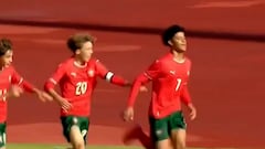 Cristiano Ronaldo’s son scores a brace and recreates his father’s iconic celebration with Portugal U-16