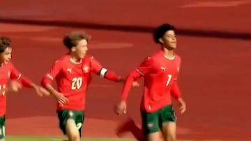 Cristiano Ronaldo’s son scores a brace and recreates his father’s iconic celebration with Portugal U-16