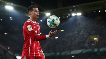 James Rodríguez, jugador del Bayern Múnich