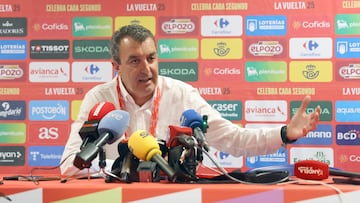 09/09/25 VUELTA CICLISTA ESPAÑA 2025
ETAPA 16
7POIO - MOS CASTRO DE HERVILLE
META
RUEDA DE PRENSA DE JAVIER GUILLEN DIRECTOR DE LA VUELTA