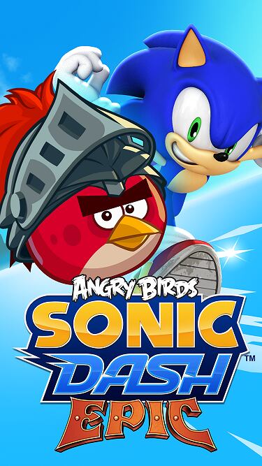 Cruce entre Angry Birds y Sonic en un juego para móviles
