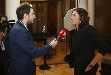 Edurne Pasaban, la primera mujer en subir los catorce ochomiles, entrevistada por nuestro compañero José Andrés Ezquerro, fue una de las protagonistas de la noche.