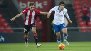 Ángel marcó el tanto de la victoria del Zaragoza.