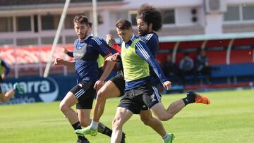 Budimir durante un entrenamiento.