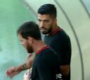 Suárez ya entrena, pero es baja de Barcelona ante Alavés
