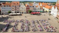 La Markplatz de Greifswald homenajeó así a Toni Kroos.