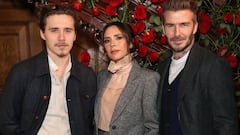 Brooklyn, Victoria y David Beckham en el London Fashion Week Men&#039;s, Inglaterra. Enero 06, 2019.