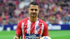 Vitolo en el c&eacute;sped del Wanda Metropolitano. 