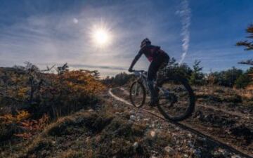 El impresionante paisaje en que se vivió la carrera de MTB