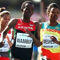 Wambui y Kageha, fuera de los Mundiales al negarse a la prueba de testosterona