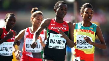 Wambui y Kageha, fuera de los Mundiales al negarse a la prueba de testosterona