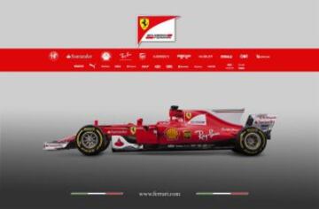 La escudería del cavallino rampante presentó su monoplaza SF70H para 2017 donde buscará conquistar el título de F1 tras más de 10 años de sequía.