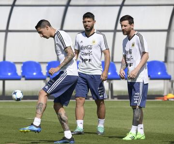 Angel Di Maria y Lionel Messi, Argentina.