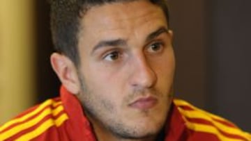 Jore Resurrección 'Koke' durante la convocatoria con la selección española de f´tubol sub' 21.