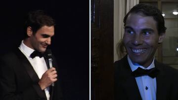 Así presentó Federer a Nadal en la gran gala: admiración mutua