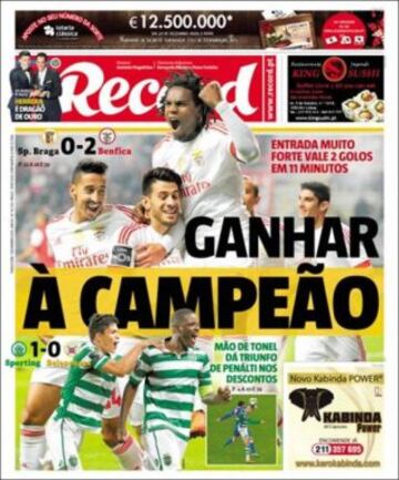 Portadas de la prensa mundial