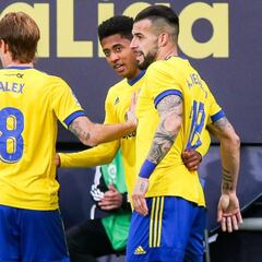 Negredo y ‘Choco’ han participado en el 66% de los goles del Cádiz